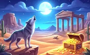Play Wolf Treasure slot at Wild Fortune Casino Australia
